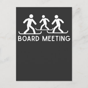 Carte Postale Drôle Snowboard Citation Snowboard Snow Sport Plai