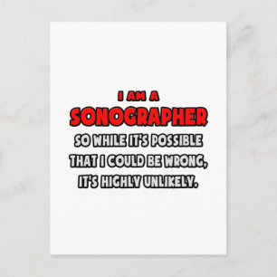 Carte Postale Drôle Sonographe .. Très improbable
