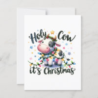 Drôle Vache de Noël Vache sainte C'est Noël