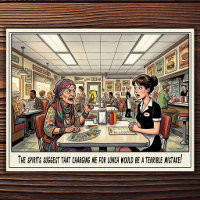 Drôle Vie de Serveuse Restaurant Humour