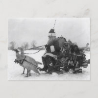 Drôle Vintage Père Noël Turquie Sleigh