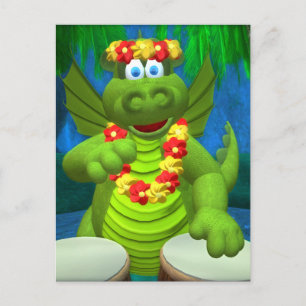 Carte Postale Drolly Dragons Drummer