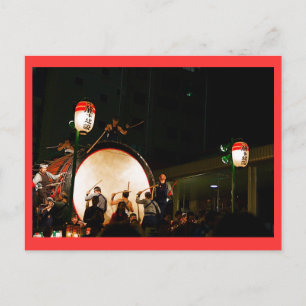 Carte Postale Drum japonais Matsuri