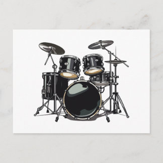 Carte Postale Drum kit