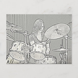 Carte Postale Drum ou Drnuméro Card