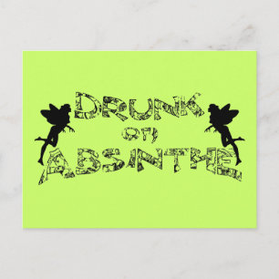 Carte Postale Drunk Sur Absinthe