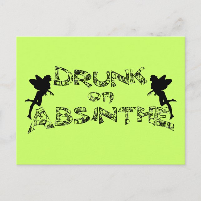 Carte Postale Drunk Sur Absinthe (Devant)
