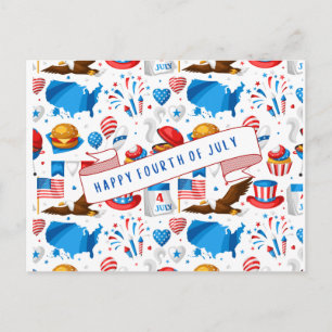 Carte postale du 4 juillet