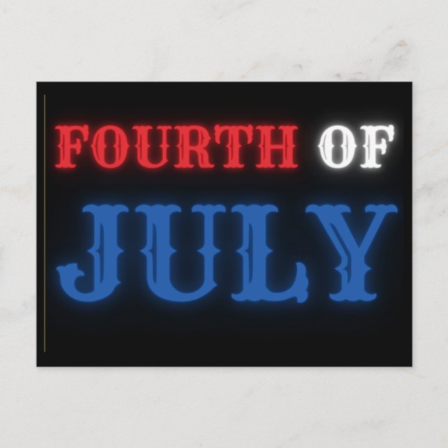 Carte postale du 4 juillet (Devant)