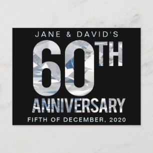 Carte postale du 60e anniversaire du diamant