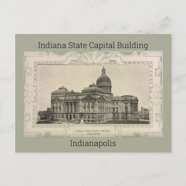 Carte postale du bâtiment de la capitale de l'État (Devant)