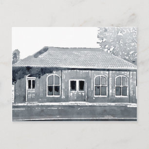 Carte postale du bâtiment historique du tramway à 