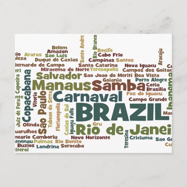 Carte postale du BRÉSIL (Devant)