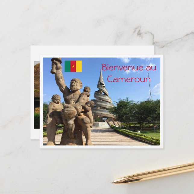 Carte postale du Cameroun (Devant/Arrière en situation)