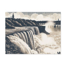 Carte postale du Canada vintage Niagara Falls