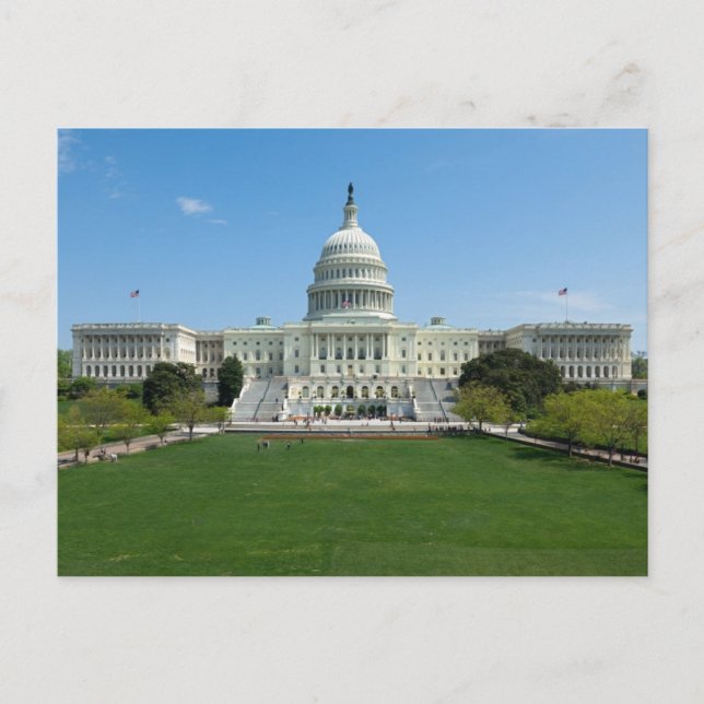 Carte postale du Capital Building américain (Devant)