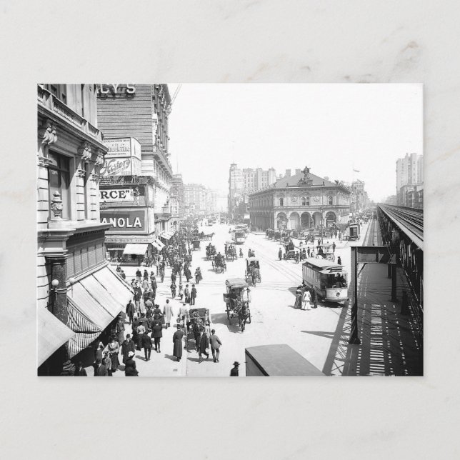 Carte postale du Carré Herald NYC 1903 (Devant)