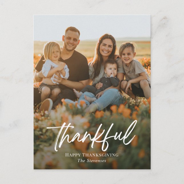 Carte postale du Carte photo de Thanksgiving Bross (Devant)