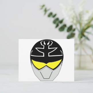 Carte postale du casque super mega argent Gokai
