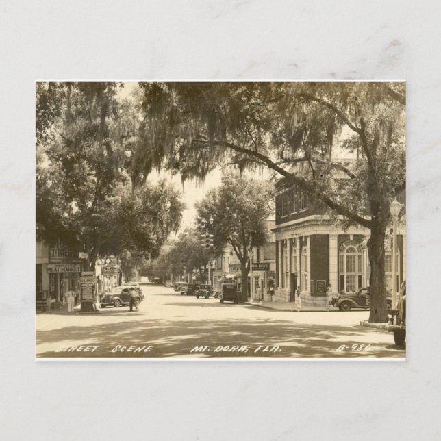 Carte Postale Du centre, bâti Dora, FL - 1947 (Devant)