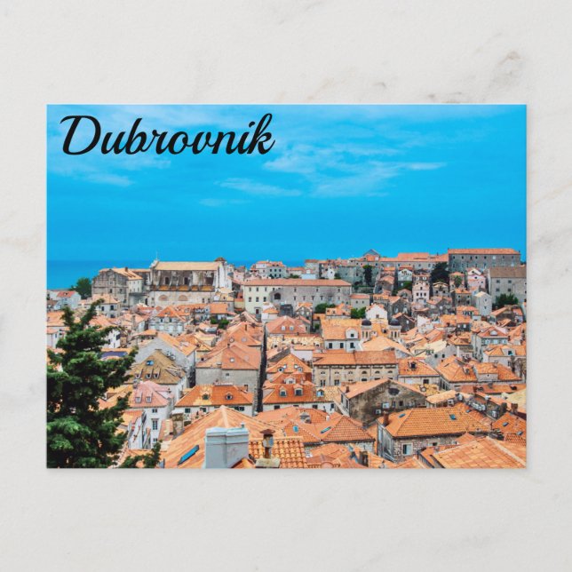 Carte postale du centre historique de Dubrovnik (Devant)