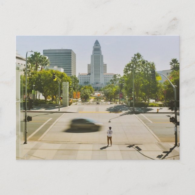 Carte postale du centre-ville de Los Angeles, Cali (Devant)