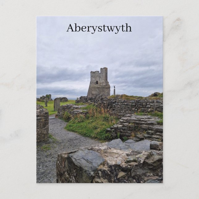Carte postale du château d'Aberystwyth (Devant)