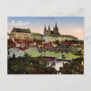 Carte postale du château de Prague