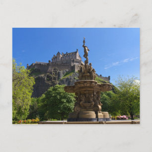 Carte postale du château d'Édimbourg