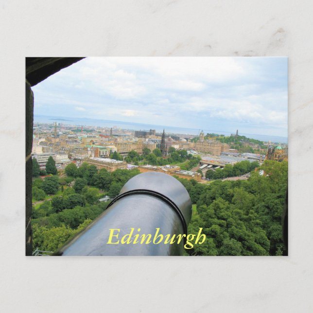 Carte postale du château d'Édimbourg (Devant)