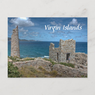 Carte postale du château des Îles Vierges