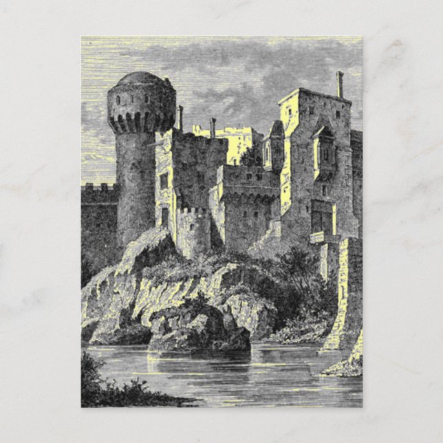 Carte postale du château médiéval (Devant)