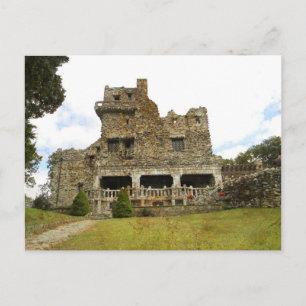 Carte postale du château William Gillette
