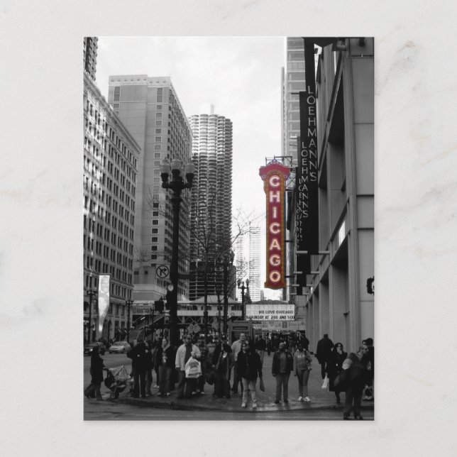 Carte postale du Chicago Theatre (Devant)