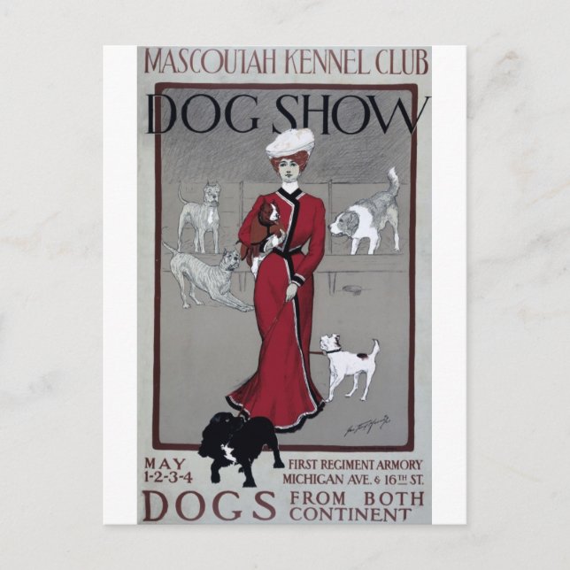 Carte postale du club canin Mascoutah de l'exposit (Devant)