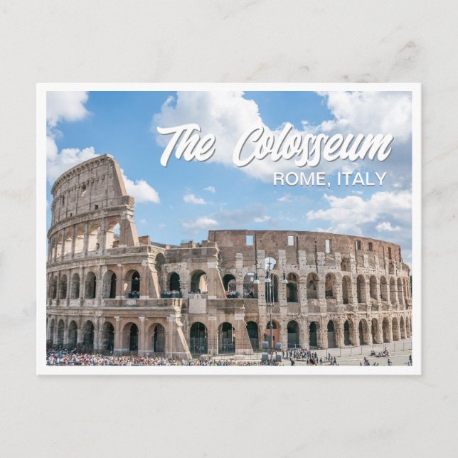 Carte postale du Colisée Rome Italie (Devant)