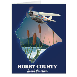 Carte postale du comté de Horry en Caroline du Sud