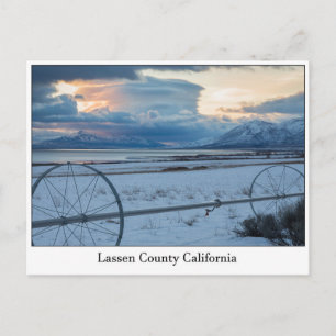 Carte postale du comté de Lassen en Californie