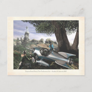 Carte postale du concept d'Empire State Patrol