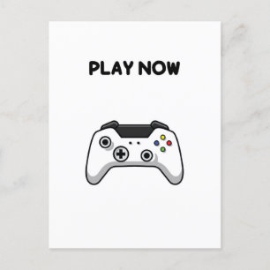 Carte postale du contrôleur de jeu vidéo
