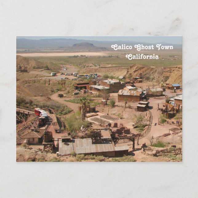 Carte postale du cool Calico Ghost Town ! (Devant)
