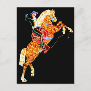 Carte postale du cow-boy néon de Las Vegas