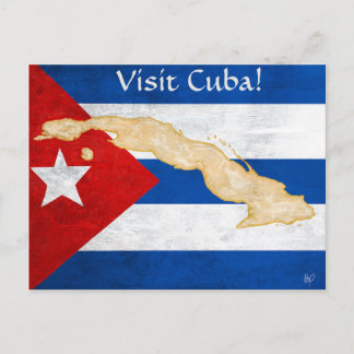 Carte postale "du Cuba de visite"