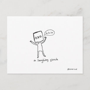 Carte postale du cube stock