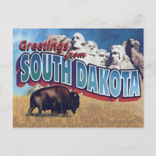 Carte postale du Dakota du Sud (Devant)