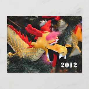 Carte postale du dragon du calendrier 2012