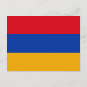 Carte postale du drapeau arménien