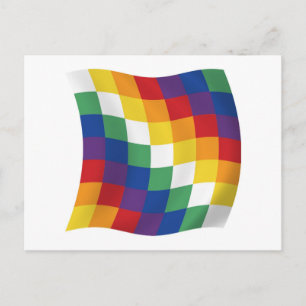 Carte postale du drapeau aymara