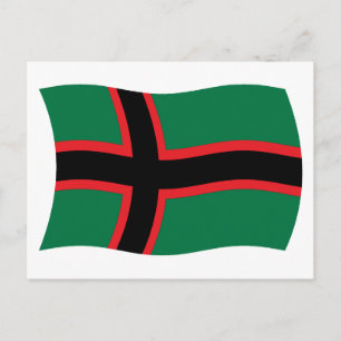 Carte postale du drapeau carélien