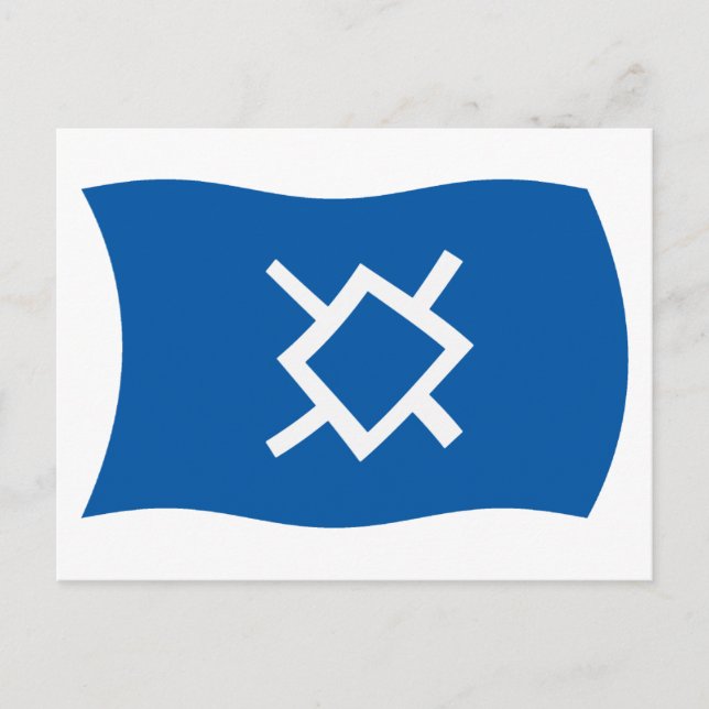 Carte postale du drapeau Cheyenne du Nord (Devant)